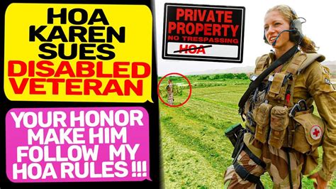 HOA KAREN SUES DISABLED VETERAN Forbids Me Build On My Land Your