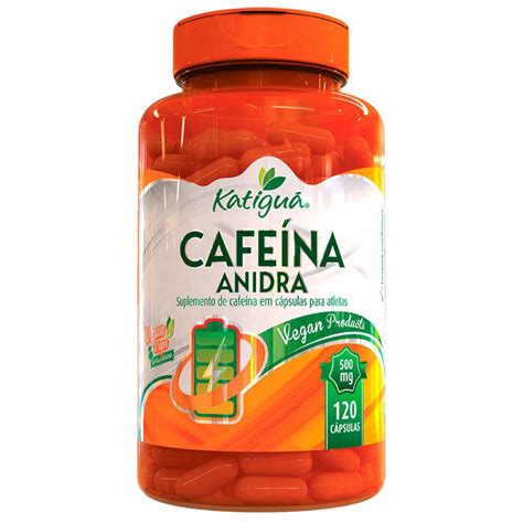 Comprar Cafeína anidra 500mg katiguá 120 cápsulas Katigua