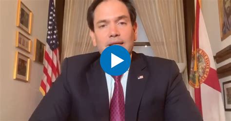 El Senador Marco Rubio Env A Mensaje Al Pueblo De Cuba