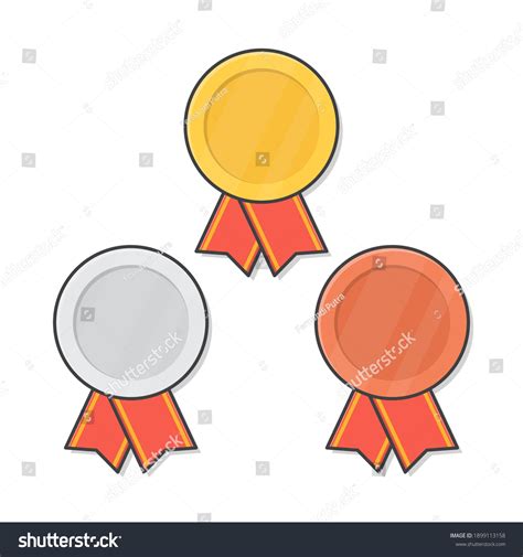 1 237 Ranking Medal Icon Illustration 3rd Images Stock Photos