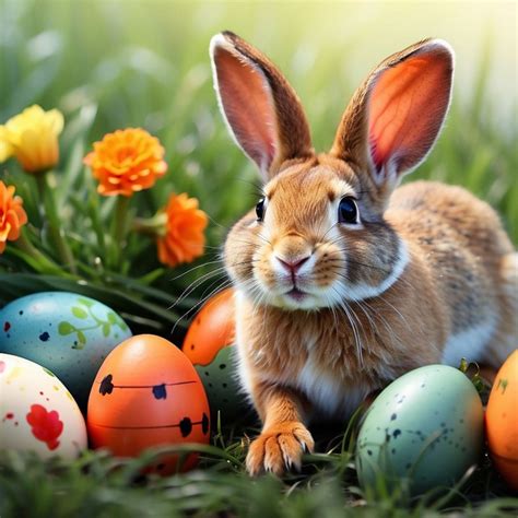 Eater Bunny In Garden Free Stock Photo - Public Domain Pictures
