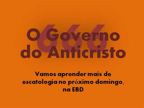 ECLESIANET O GOVERNO DO ANTICRISTO