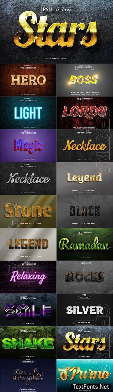 Download Premium Psd Text Effect Set Vol 641