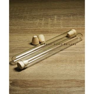 Jual Tabung Reaksi Kaca Tutup Kayu Gabus 16 X 1 5 Cm 25ml Test Tube