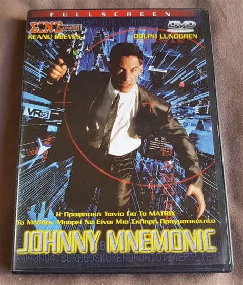 Johnny Mnemonic Pal Dvd Keanu Reeves Dolph Lundgren Dina Meyer