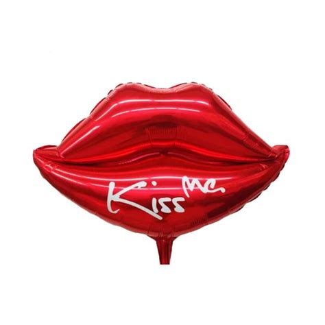 Buy Kiss Me Foil Balloon Sexy Lip Mylar Balloons For Valentins Day