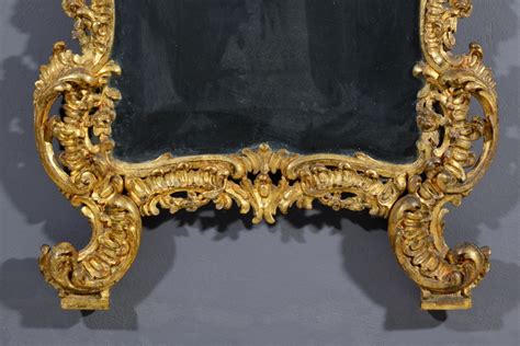 Miroir Baroque En Bois Sculpt Et Dor La Mecca Italie Milieu Du