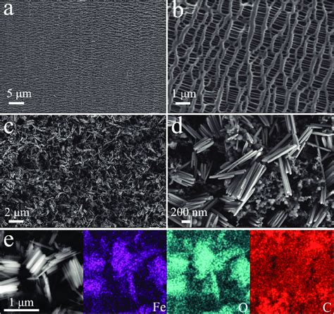 Fesem Images Of A B Pp Separator And C D Feooh Pp Separator E Sem