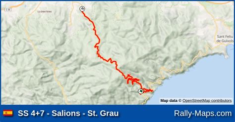 Ss Salions St Grau Stage Map Rally Costa Brava Ehrc