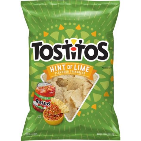 Tostitos Hint Of Lime Flavored Tortilla Chips 11 Oz Smiths Food