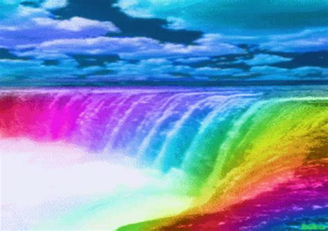 Rainbow Waterfall GIF - Rainbow Waterfall - Discover & Share GIFs