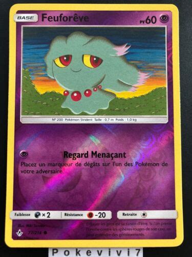 Carte Pokemon Feufor Ve Reverse Soleil Et Lune Sl Fr Neuf