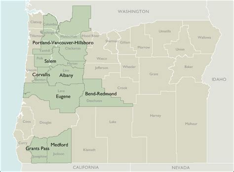 Metro Area Zip Code Maps of Oregon - DeliveryMaps