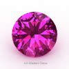 Art Masters Gems Calibrated Ct Round Pink Hot Sapphire Created