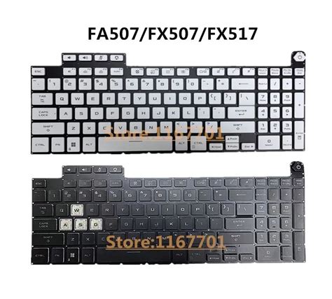 Teclado Retroiluminado Para Laptop Asus Us Rgb Monocrom Tico Tuf