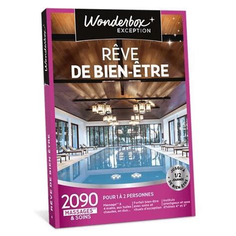 Wonderbox Coffret cadeau pour couple Rêve de bien être 2090