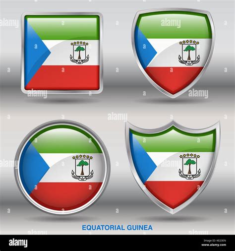 Equatorial Guinea Flag 4 Shapes Flags States Country In The World