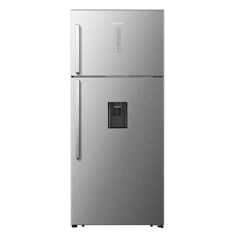 Hisense L Top Freezer Fridge With Water Ice Dispenser Inox