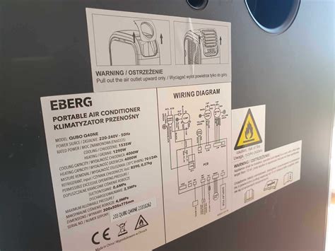 Klimatyzator EBERG QUBO 4KW grzanie chłodzenie osuszanie WiFi pilot