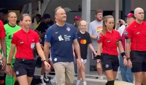 Second Gentleman Douglas Emhoff Attends Washington Spirit Pride Game