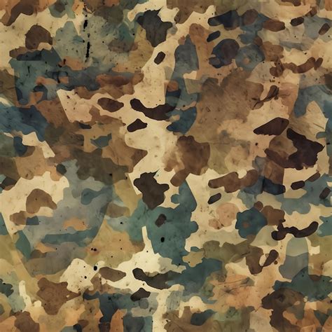 Premium AI Image Dirty Camouflage Fabric Texture Olive Color