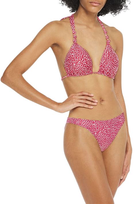 Vix Paula Hermanny Printed Low Rise Bikini Briefs Sale Up To Off