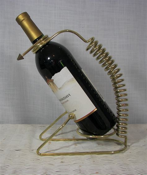 Vintage Brass Wine Bottle Holder