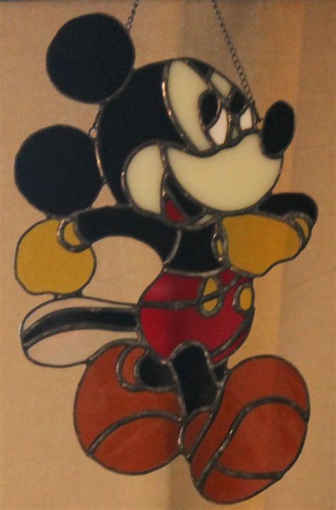 Mickey Mouse Stained Glass Pattern