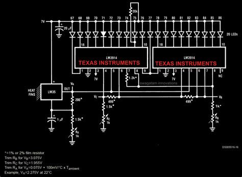 Room Temperature Indicator Circuit Diagram