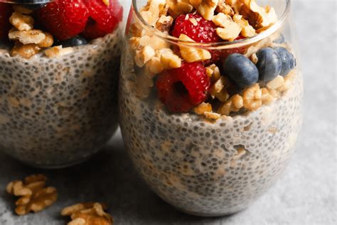 Walnut Chia Overnight Oats Nuthealth Org