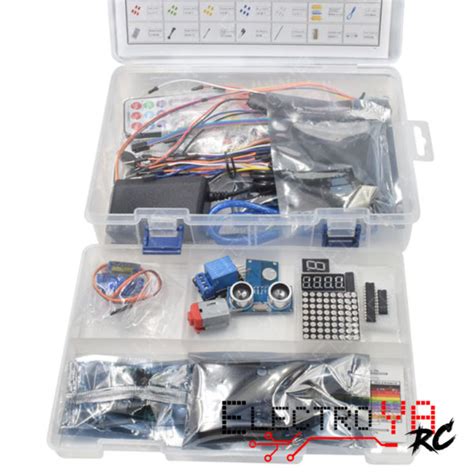 Kit Starter Placa Uno R Arduino Compatible Electroya Rob Tica Y