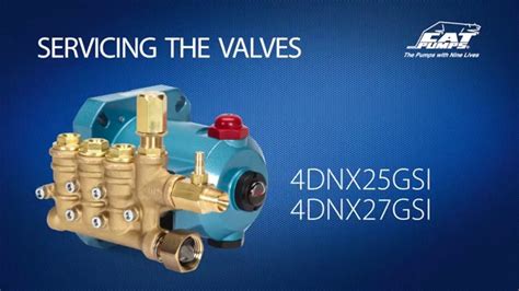 Cat Pump Training Video Servicing Valves On 4DNX25GSI 4DNX27GSI