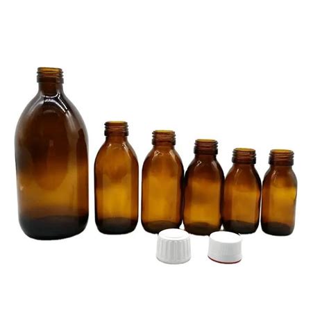 150ml Pharmaceutical Amber Amber Glass Syrup Bottle With Plastic Tamper