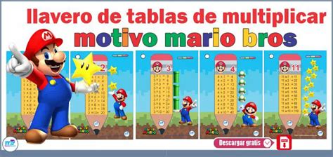 Llavero De Tablas De Multiplicar Tematica Mario Bros Material Porn Sex Picture