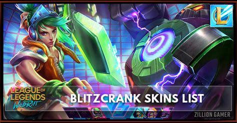 Blitzcrank Skins | League of Legends Wild Rift - zilliongamer