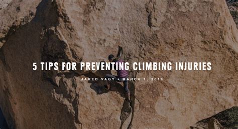 5 Tips for Preventing Climbing Injuries - TrainingBeta