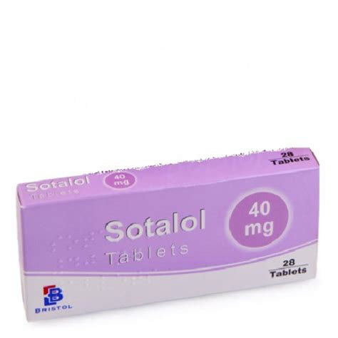 Sotalol 40mg Tablets 28 Tablets Asset Pharmacy