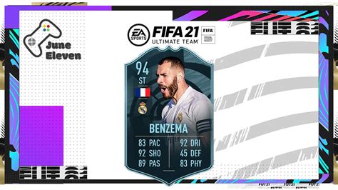 94 Karim Benzema POTM LALIGA SANTANDER FIFA 21 Ultimate Team YouTube