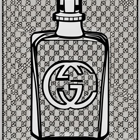 Gucci Perfume Bottle Coloring Page · Creative Fabrica