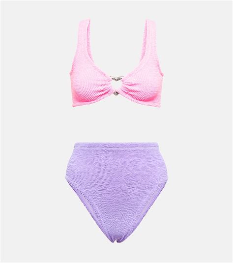 Hunza G Jessica Bikini In Bubblegum Lilac Modesens