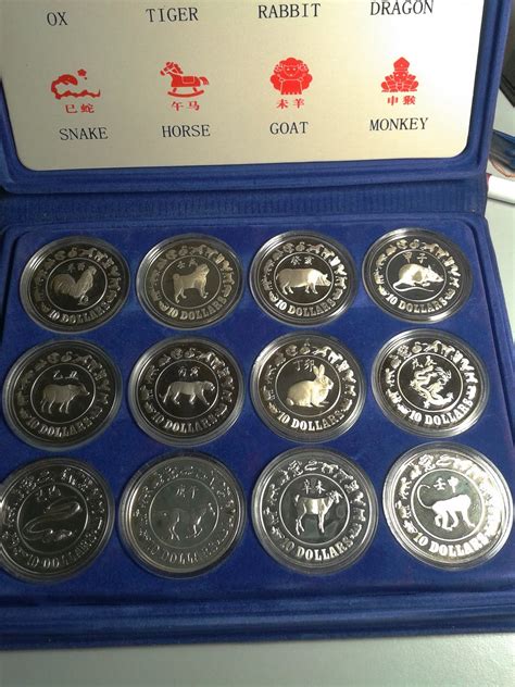 Coins Collection: SINGAPORE LUNAR 2 OZ SILVER PROOF COINS SERIES 1, 2 AND 3