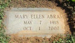 Mary Ellen Harrill Abrams M Morial Find A Grave