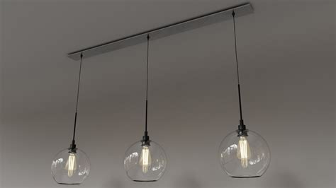 3D Model Modern Glass Globe Hanging Light Fixture - TurboSquid 2099866