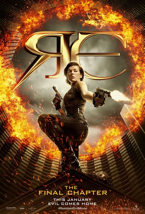 MILLA JOVOVICH – Resident Evil: The Final Chapter Posters – HawtCelebs