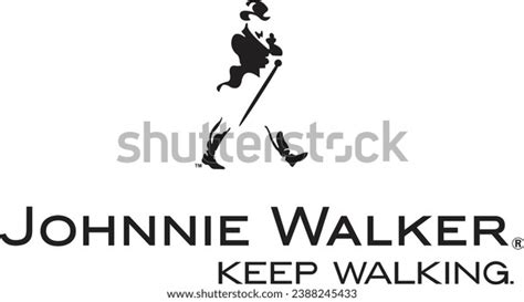 Johnnie Walker Logo Prepared Cleaned Vector Stock Vector Royalty Free