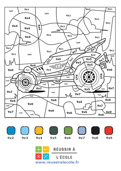 Coloriages magiques multiplication 16 dessins gratuits inédits