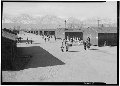 High School Recess Period Manzanar Relocation Center California