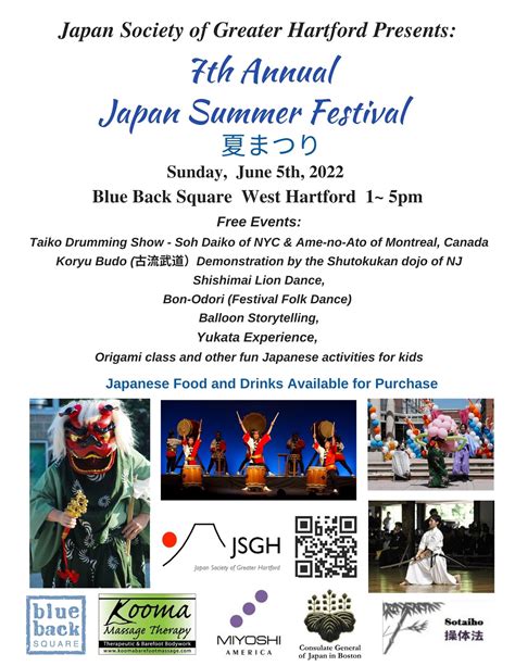 7th Annual Japan Summer Festival Japan Society Of Greater Hartford