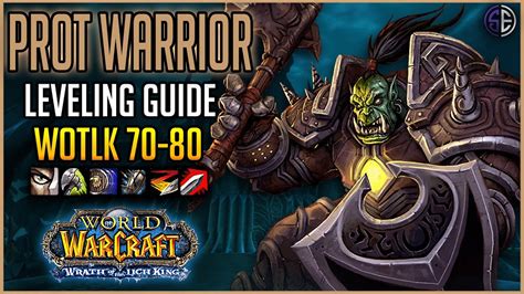 Wow Classic Protection Warrior Leveling Guide Wotlk Youtube