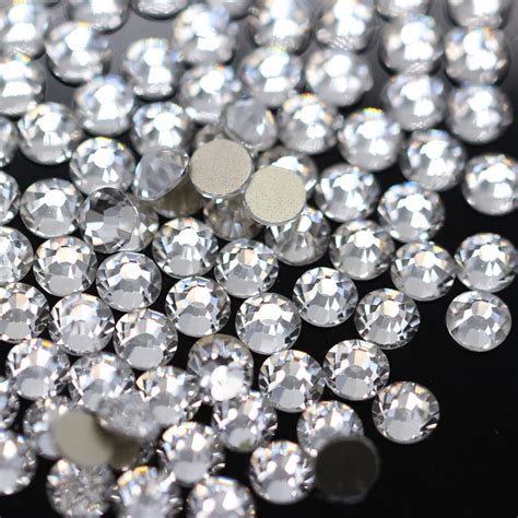 Bulk Ss3 Ss50 Clear Silver Flat Back Non Hot Fix Super Bling Crystal